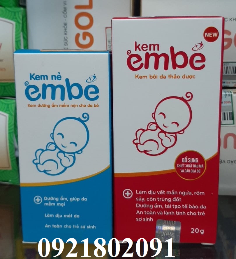 Kem bôi da embe tube 20gr/ kem nẻ em bé dưỡng ẩm