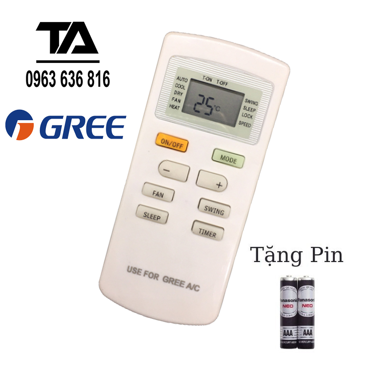 ✔ remote máy lạnh gree - điều khiển điều hòa gree 5