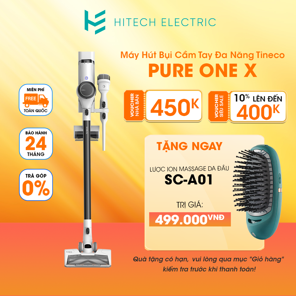 Máy hút bụi mini tineco pure onex - hút bụi không dây cầm tay đa năng - bảo hành 2 năm chính hãng
