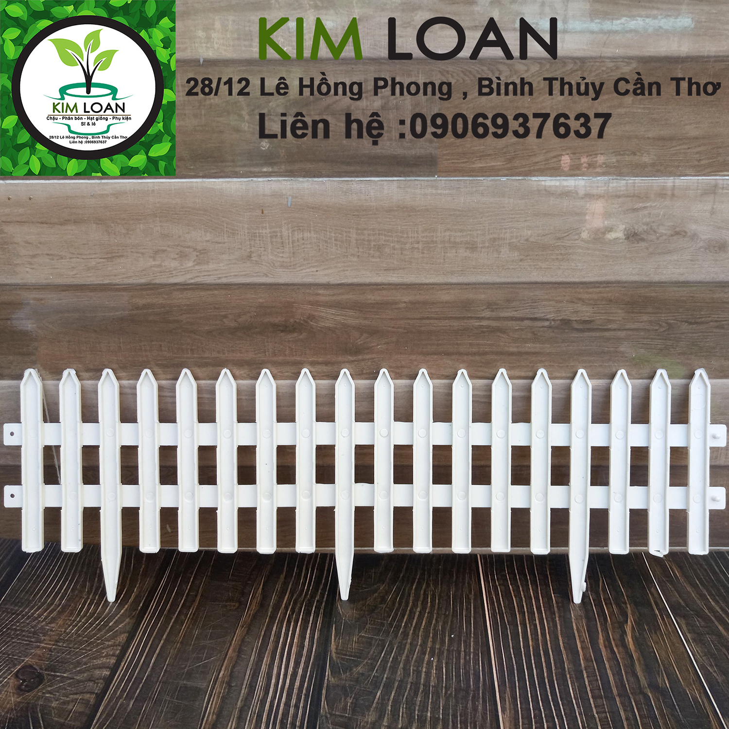 Combo 5 tấm hàng rào nhựa đế cấm đất 56 x 19 x 0,6 cm