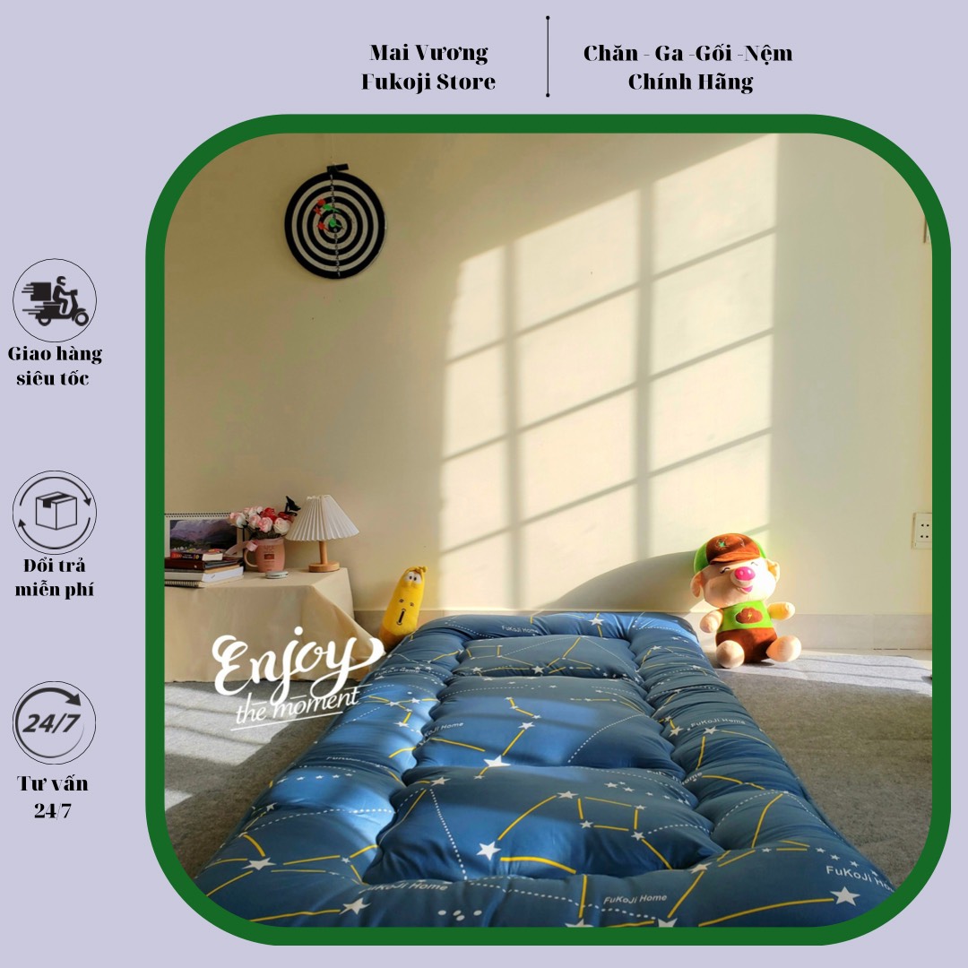NỆM TRẢI SÀN,NỆM NHẬT,TOPPER ĐỆM 1MX2M,1M4X2M,1M6X2M,1M8X2M