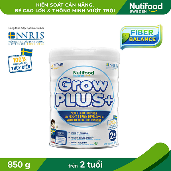 Date t5/25] [ sữa bột nutifood grow plus trắng cho trẻ béo phì 850g