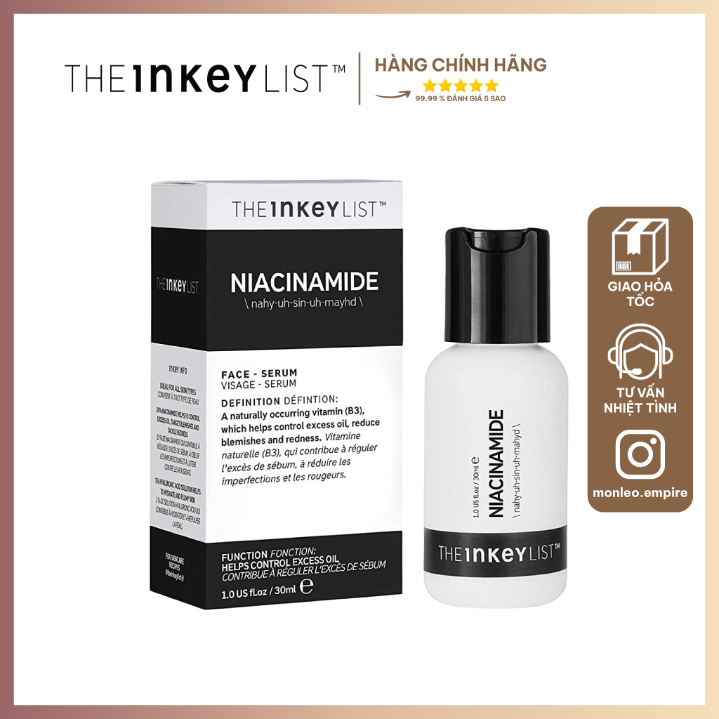 Tinh chất kiềm dầu The Inkey List Niacinamide Oil Control Serum 30ml