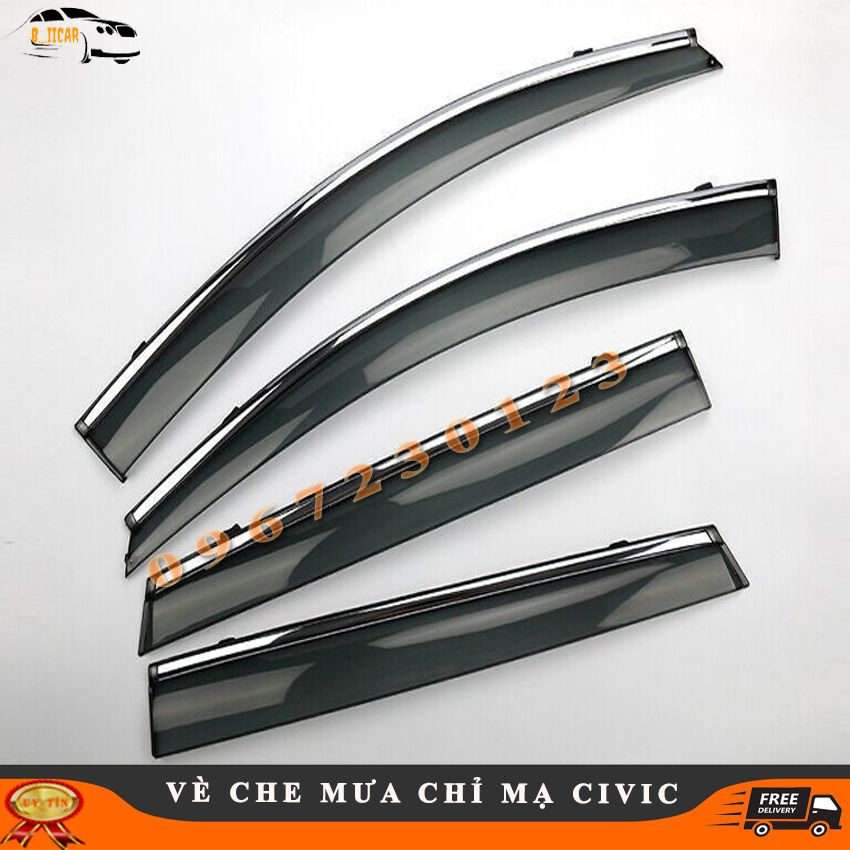 Vè che mưa chỉ mạ Honda Civic