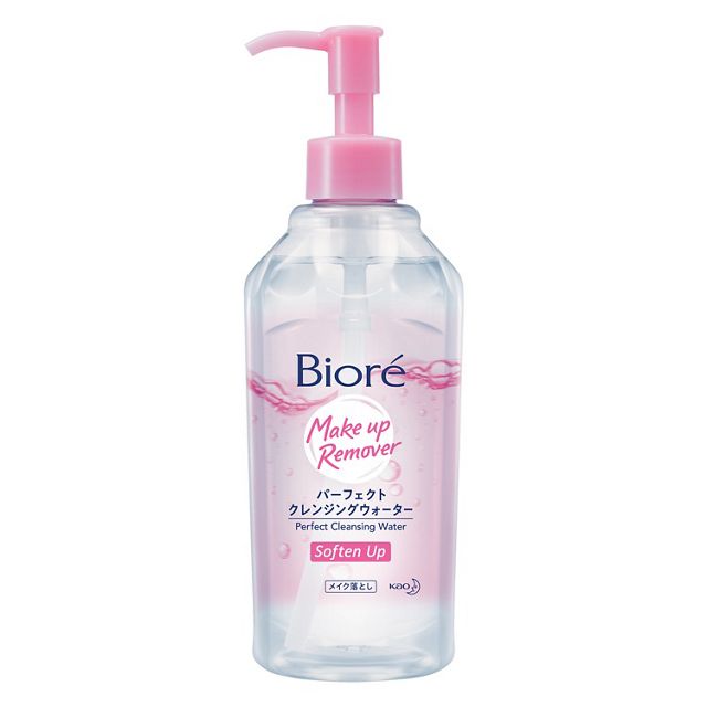 Bioré nước tẩy trang hoàn hảo dưỡng ẩm 300ml tặng hộp bông tẩy trang cotton