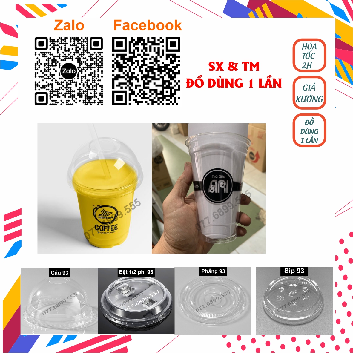 50 ly nhựa pet kèm nắp trà sữa 360ml, 500ml, ly nhựa nắp cầu cafe coffee.
