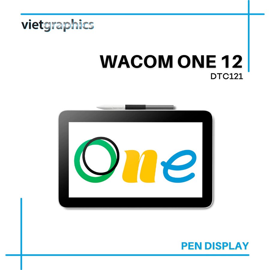 Bảng vẽ LCD Wacom One 12 (2K)