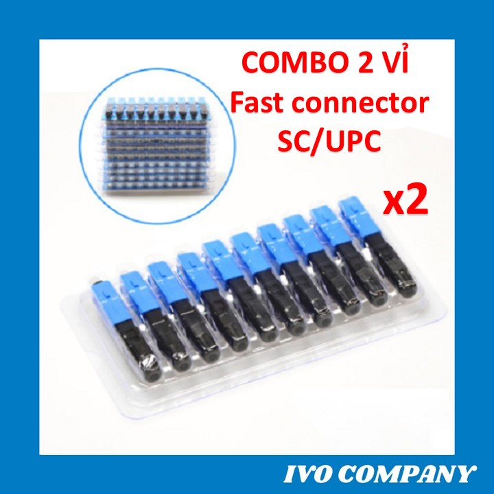 [COMBO 2 Vỉ] 10 Chiếc Đầu Nối Nhanh Fast Connector SC/UPC