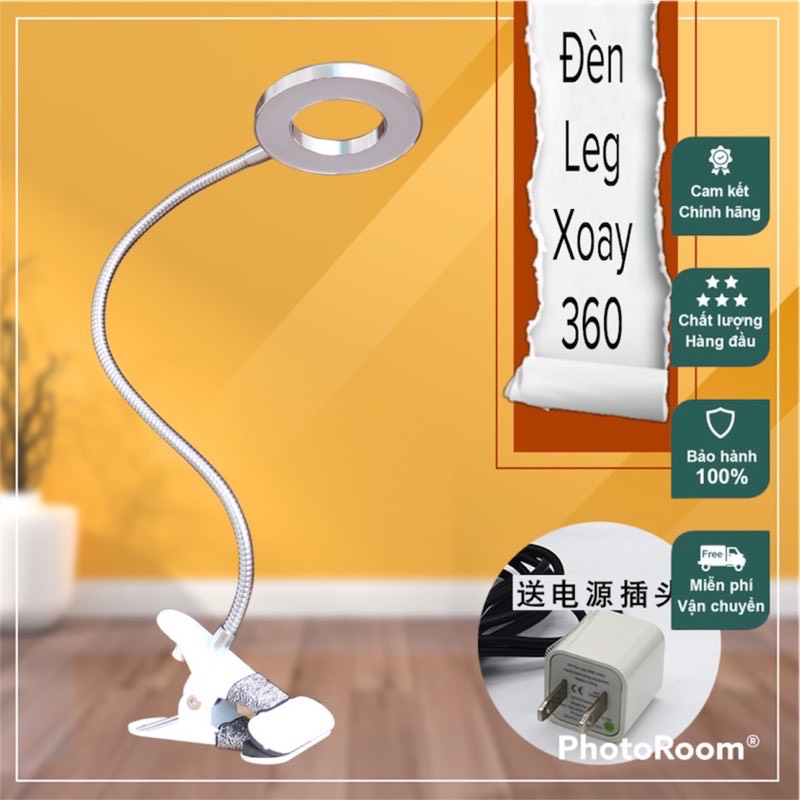 Đèn led mini kẹp bàn nối mi, đèn led kẹp bàn làm nail