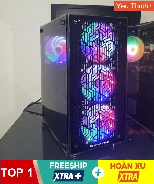 Máy tính để bàn có HDMI cắm TIVI và màn PC có thu wifi internet không dây chạy ổn định 24/24h