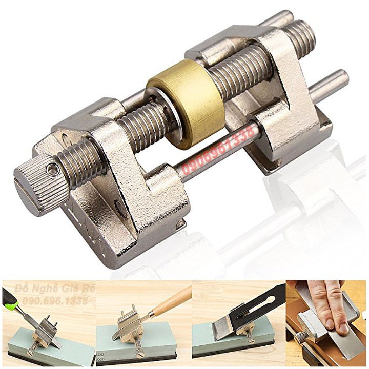 Cữ mài dao bào đục gỗ cầm tay dụng cụ kẹp lưỡi mài dao đa năng