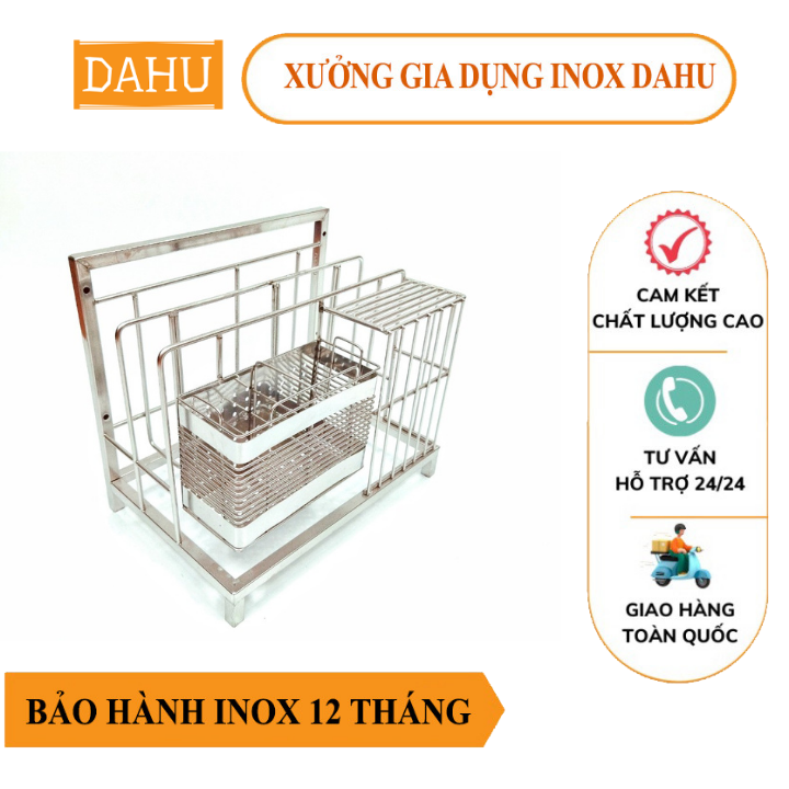 Kệ đựng dao thớt để bàn inox 304 kích thước 32x21x28cm