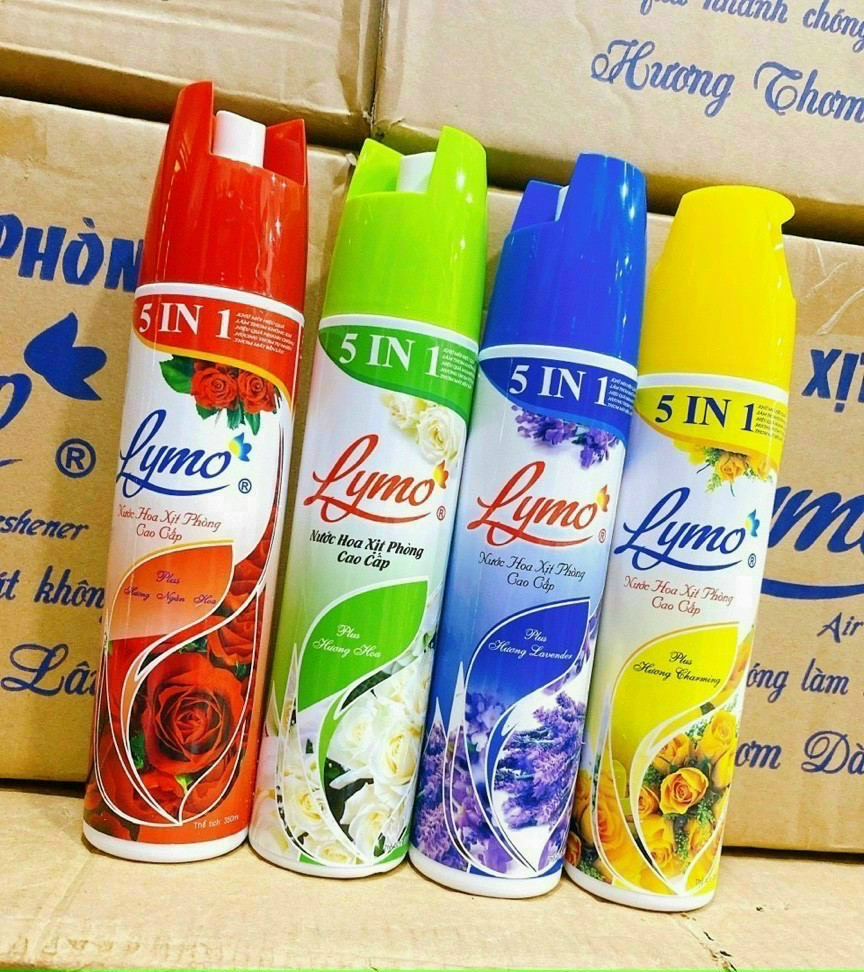 Nước hoa xịt phòng cao cấp lymo 5 in 1