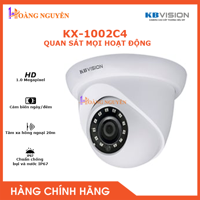 Camera kbvision kx-1002c4 1.0 megapixel – camera giám sát an ninh – công nghệ hoàng nguyễn