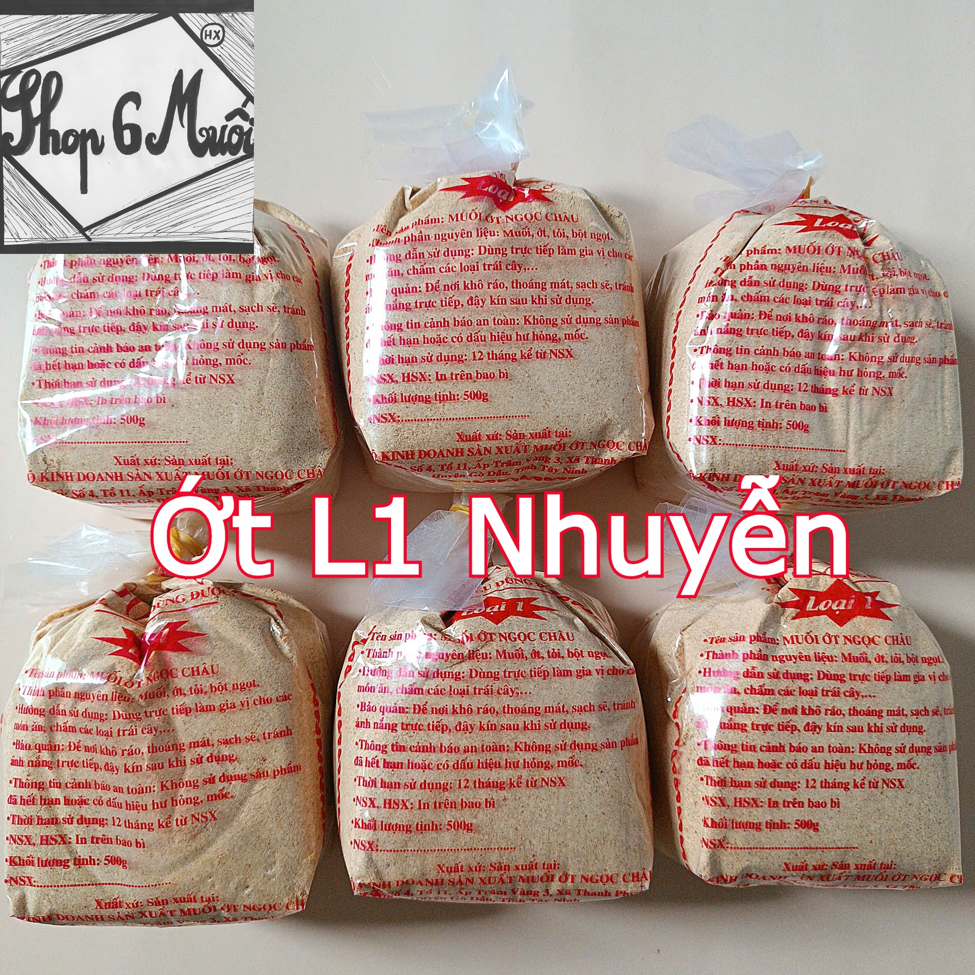 Muối ớt Tây Ninh Ngọc Châu loại 1 bột nhuyễn