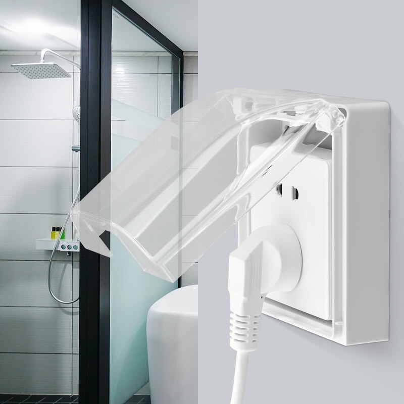 Hộp Che Ổ Điện Chống Bụi Che Nước Mưa Bảo Vệ An Toàn Cho Bé