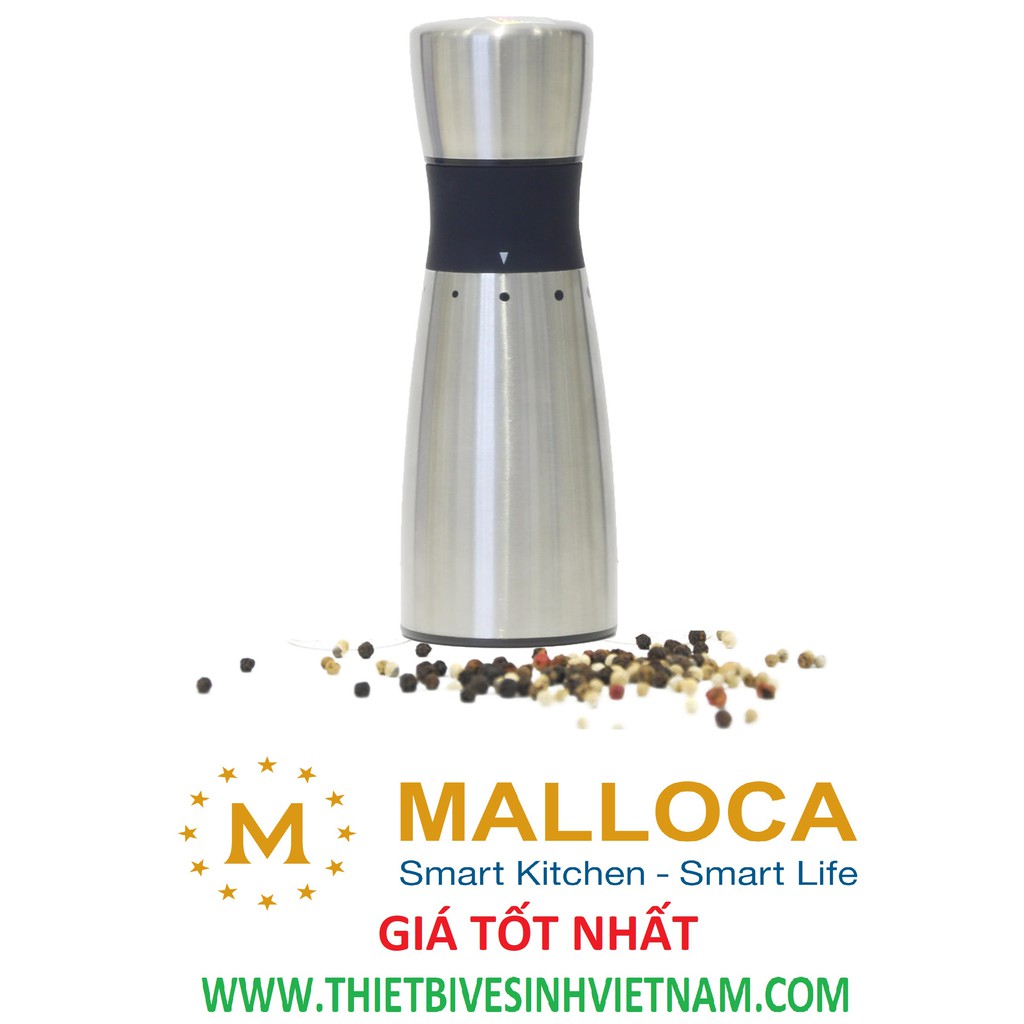 Dụng cụ xay tiêu cao cấp Malloca MMPM-657A, dụng cụ nhà bếp Malloca, hàng , bảo hành 03 tháng
