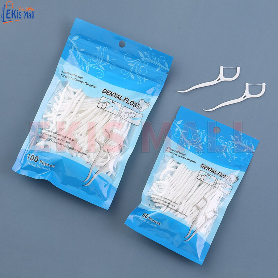 Tăm nha khoa diệt trùng Chỉ nha khoa vệ sinh kẽ răng miệng chống hôi miệng loại bỏ thức ăn thừa cho răng