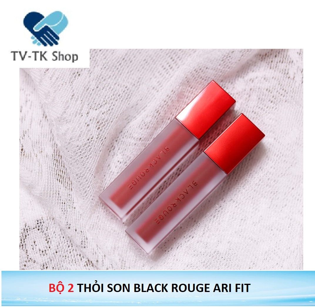 [HCM]Bộ 2 Cây Son Thỏi Siêu Lì Black Rouge Air Fit - Mẫu mới