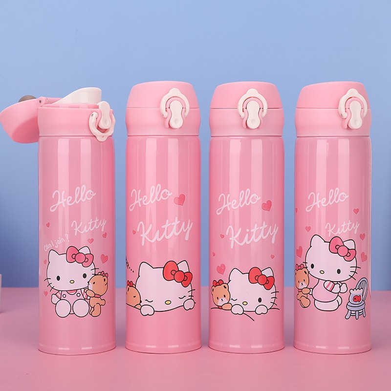 Bình giữ nhiệt hello kitty siêu dễ thương chất liệu inox 304