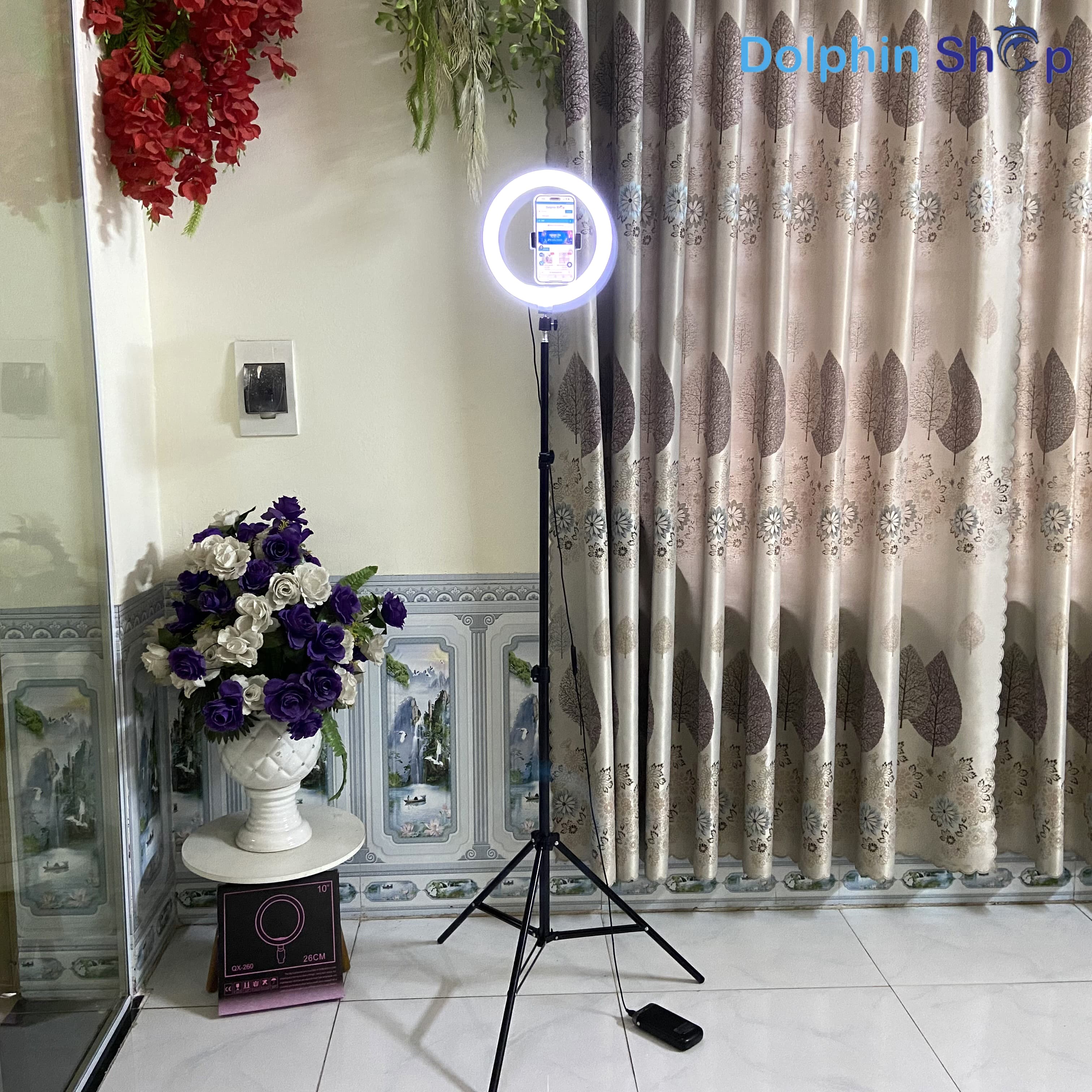 Đèn Livestream 26cm Dành Cho Livestream Bán Hàng Online, Make Up, Quay Video