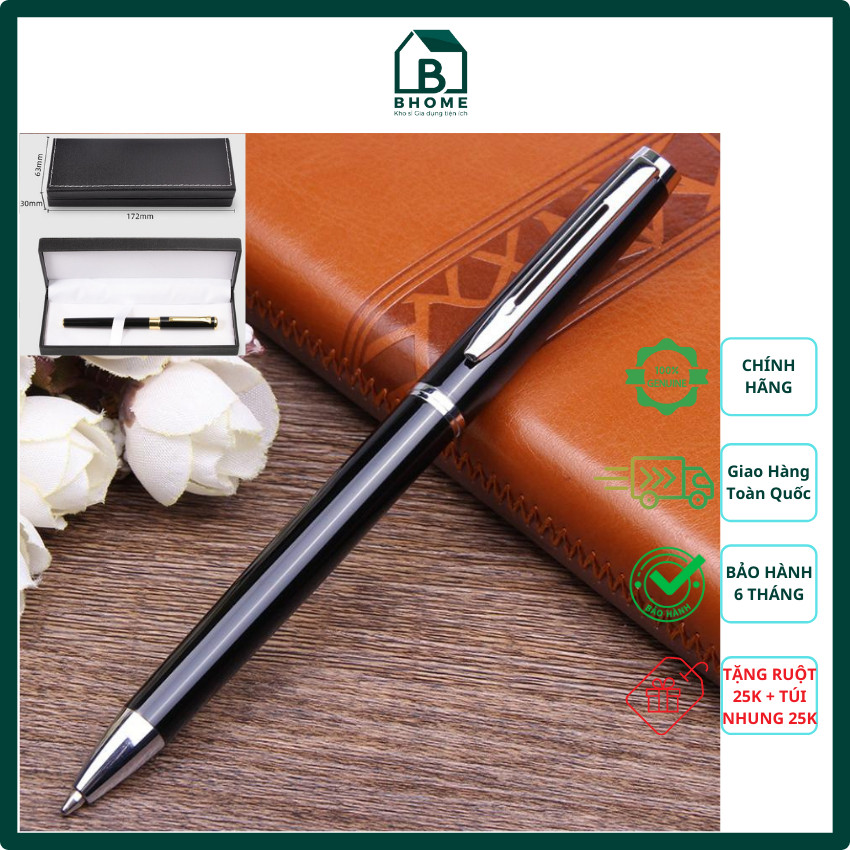 Bút ký cao cấp chính hãng bhome 229pbs, tặng hộp da pu cao cấp 35k, bảo hành 6 tháng 1 đổi 1