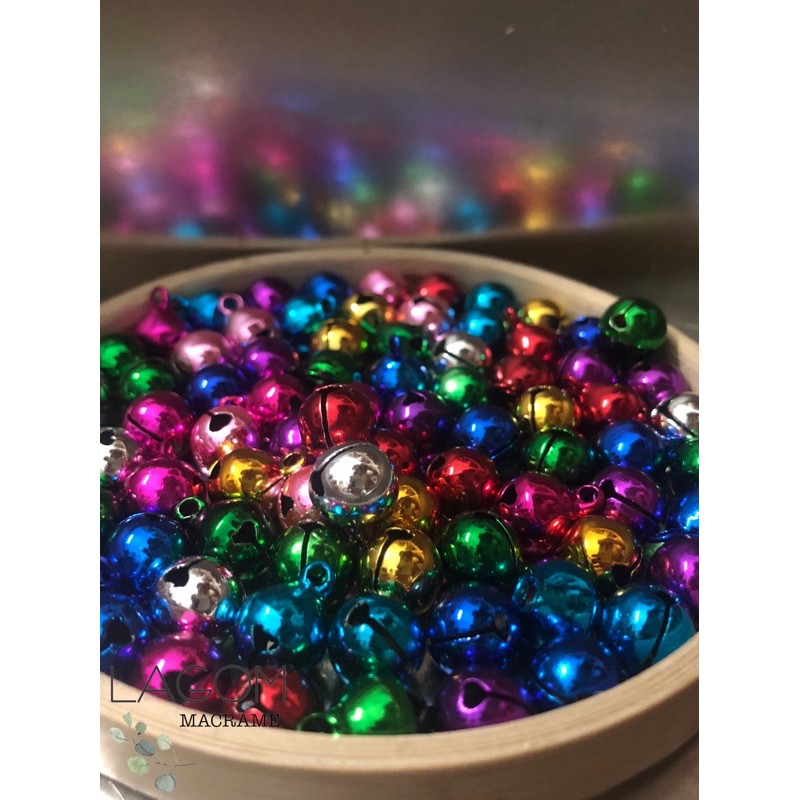 Chuông màu trang trí, lục lạc treo nôi size 10-16mm - lục lạc