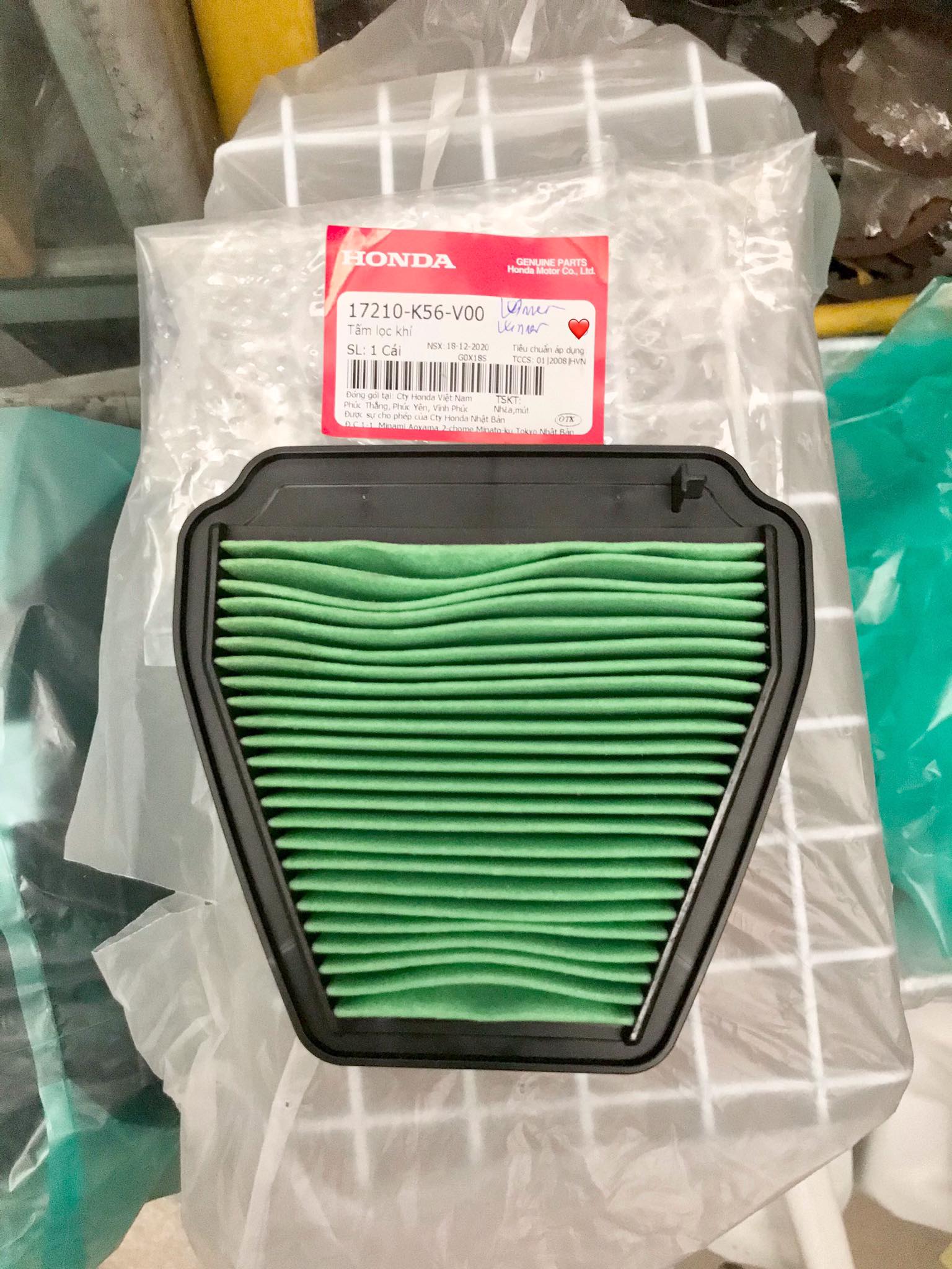 Lọc gió winner v1,v2,v3 chính hãng honda