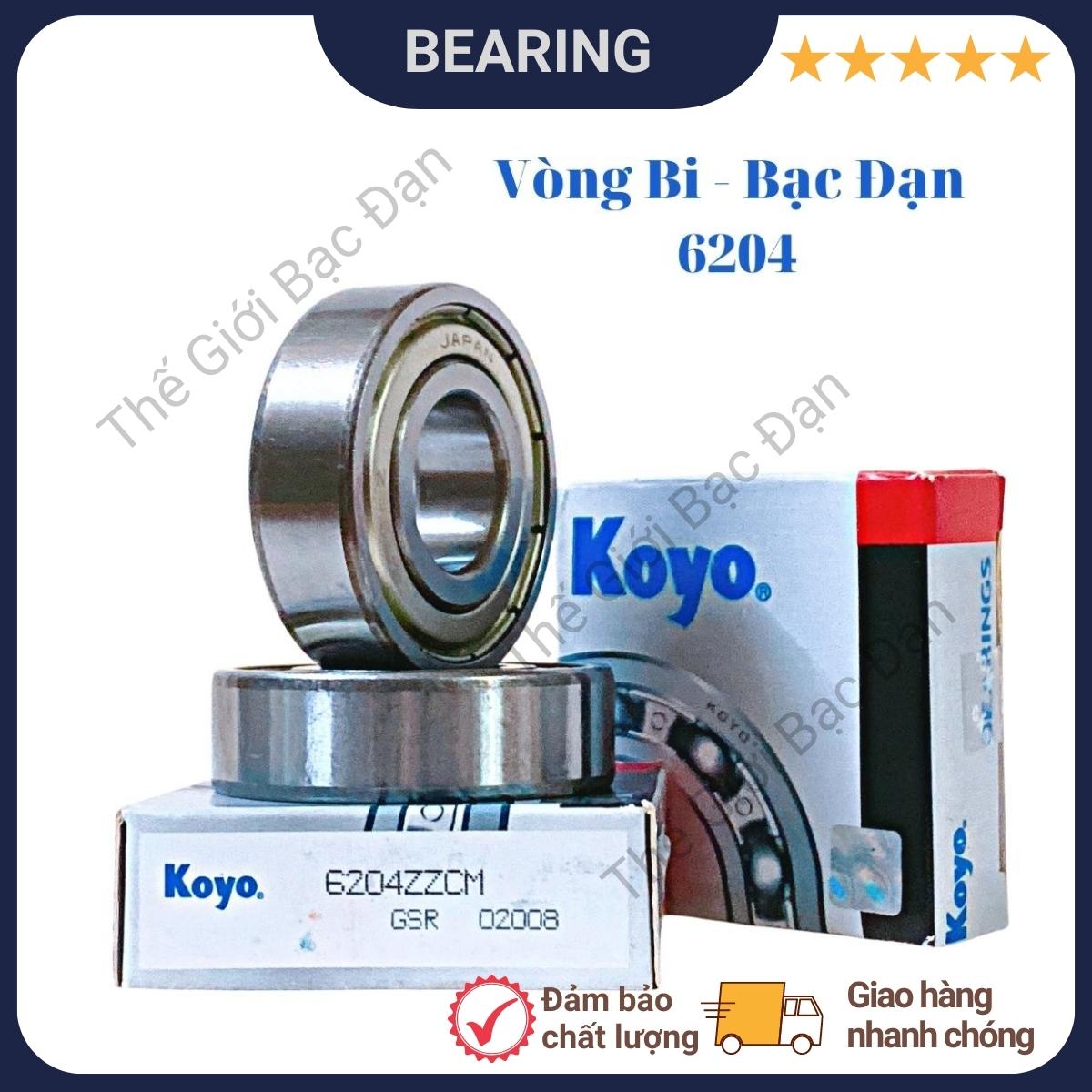 Vòng bi bạc đạn 6204 zzcm koyo-thế giới bạc đạn
