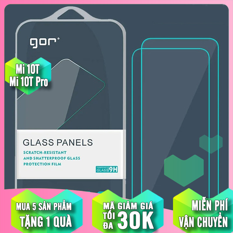 Bộ 2 miếng kính cường lực Gor cho Xiaomi Mi 10T - Mi 10T Pro - Full Box