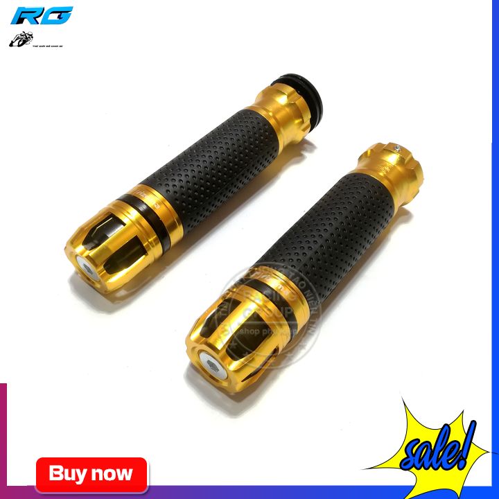 [HCM]Bao Tay Xe Máy Rizoma Nhôm CNC Gù Xoay Không Led