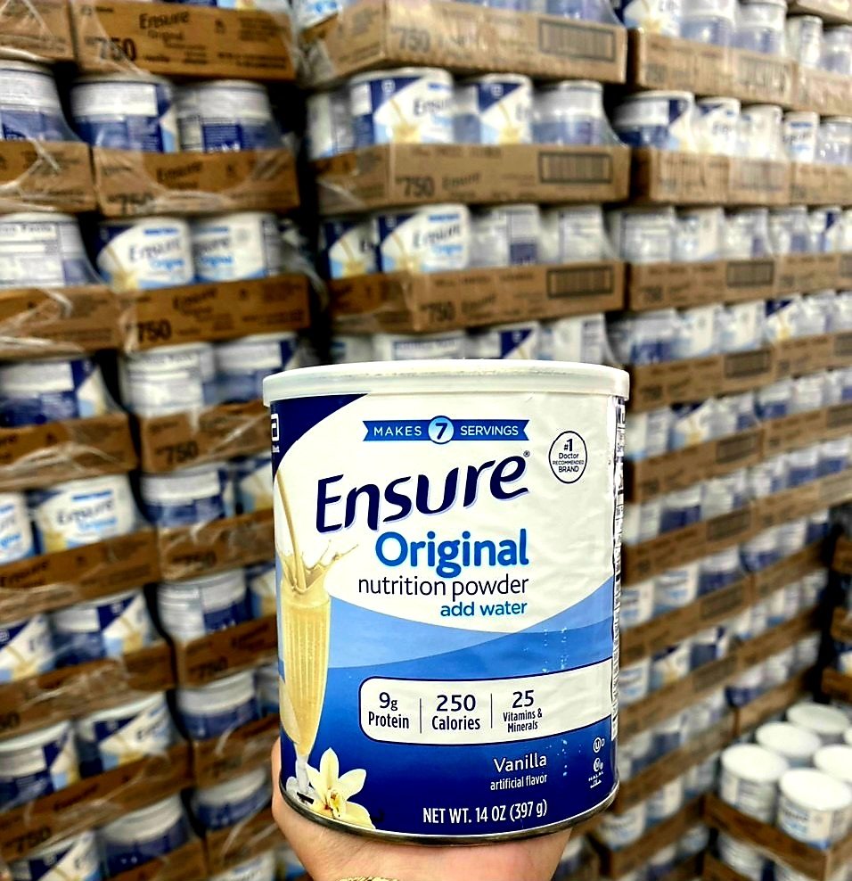 6 lon sữa ensure bột mỹ -mỗi lon 397g