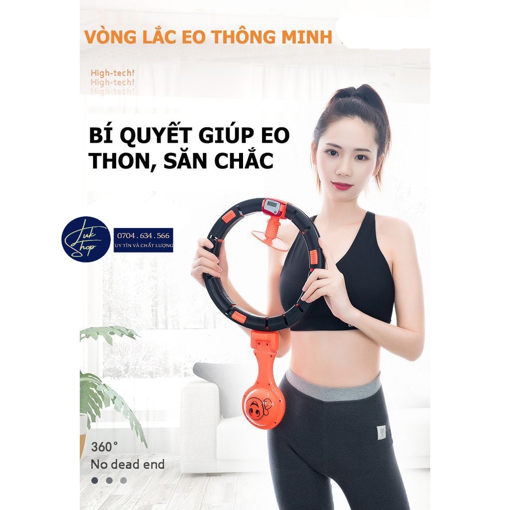 Vòng lắc eo thông minh, vòng lắc eo tự đếm đốt mỡ siêu nhanh