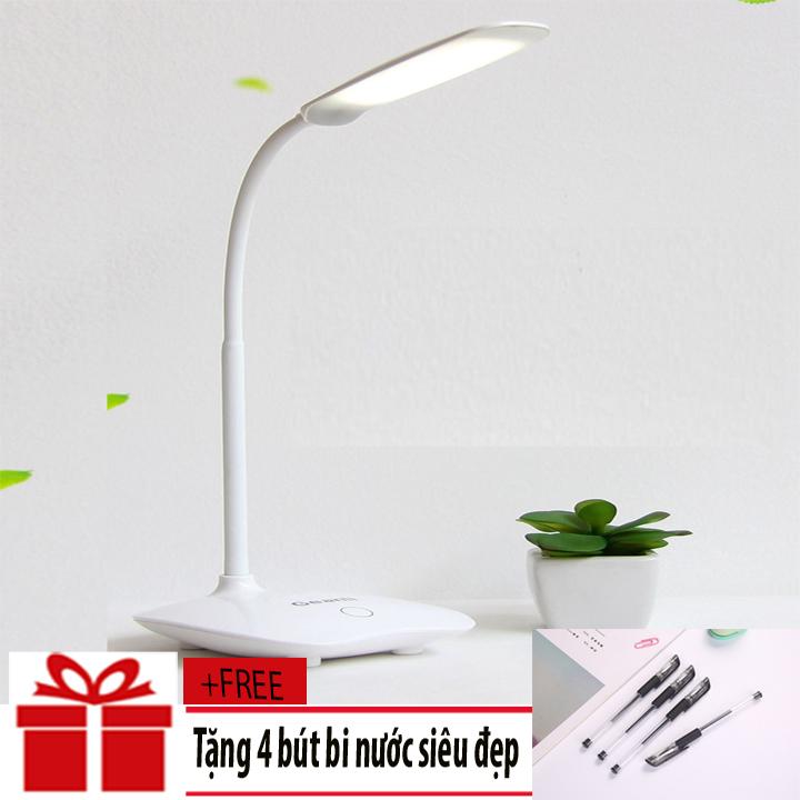 Đèn học chống cận loại tốt và an toàn cho bé 20 Led + Tặng Bộ 4 Bút Bi Nước Cao Cấp -Đèn học LED cảm ứng cho học sinh chống cận thông minh - Đèn bàn học tích điện sạc USB (Màu ngẫu nhiên)
