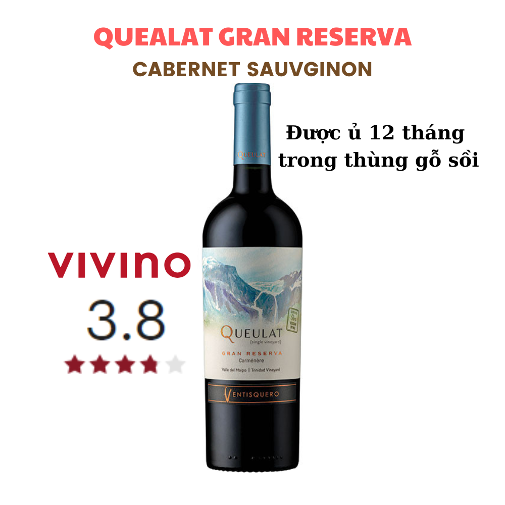 Vang Chile Quealat Gran Reserva Cabernet Sauvignon - Vang Đỏ