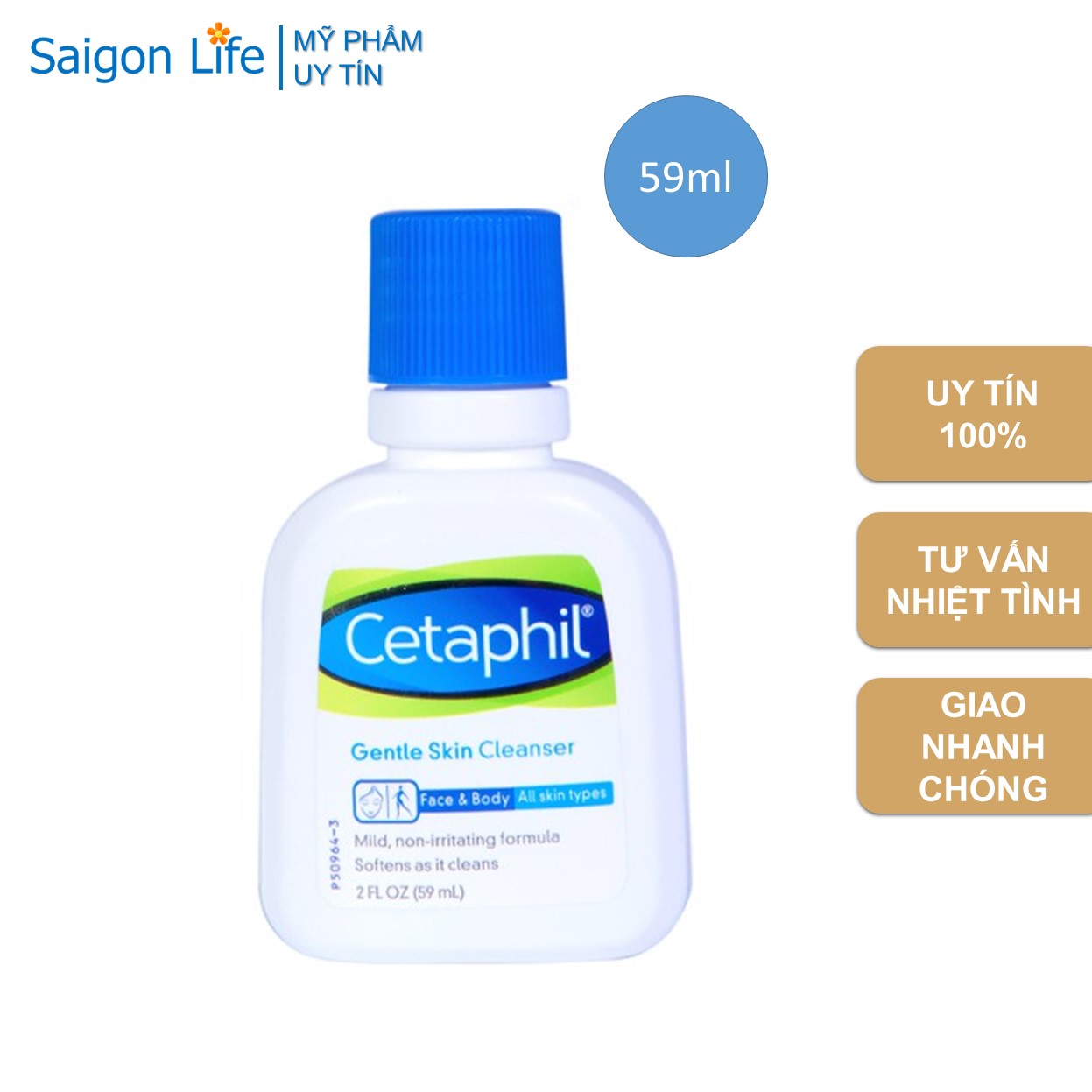 Sữa rửa mặt Cetaphil Gentle Skin Cleanser 59ml