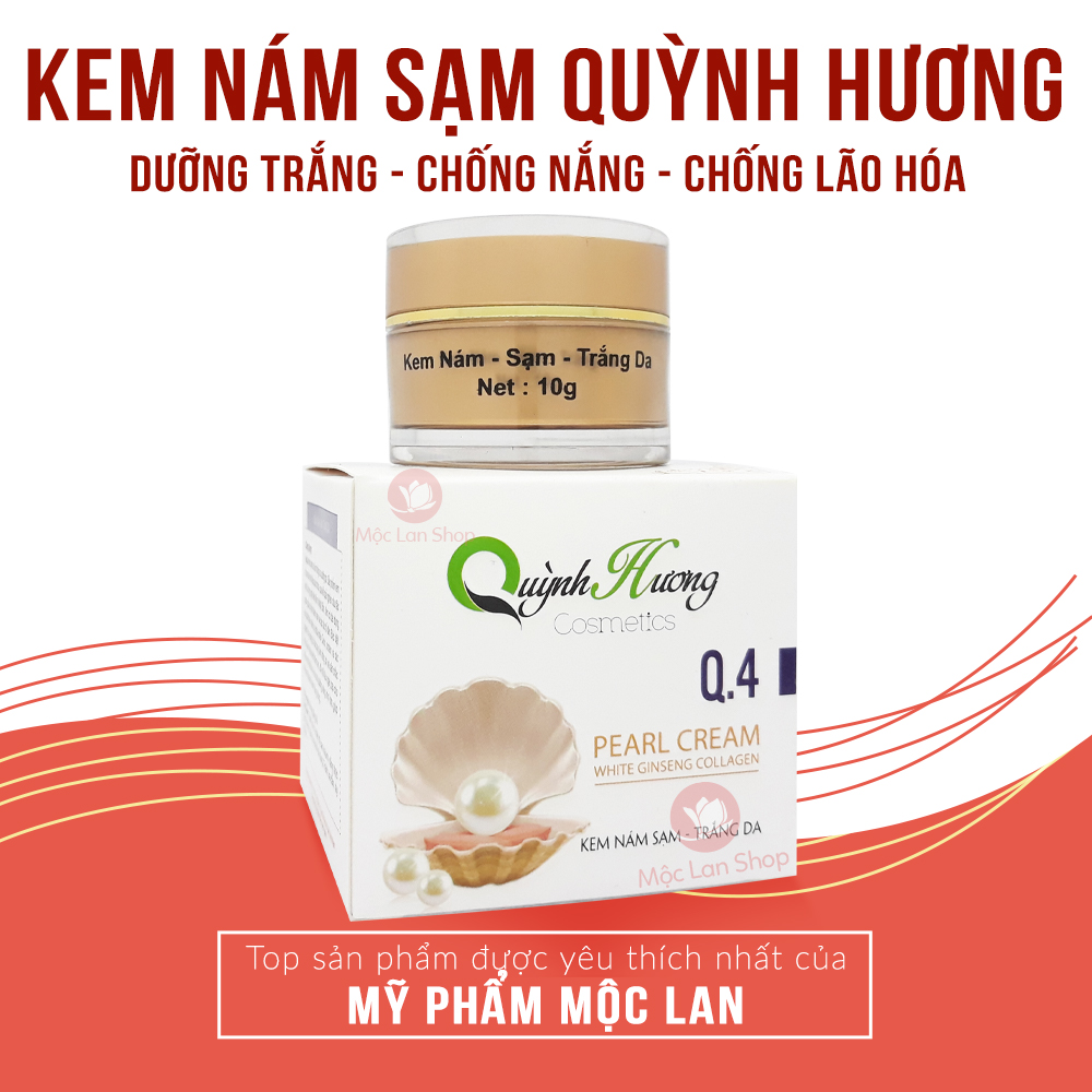 Kem nám sạm chống lão hóa chống nhăn và dưỡng trắng da mặt - Kem Quỳnh Hương 10g - Mỹ phẩm Mộc Lan