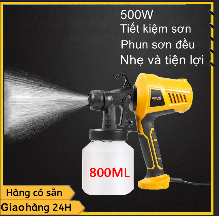 Máy phun sơn dùng điện hilda 500w dụng cụ phun 220v phích cắm eu