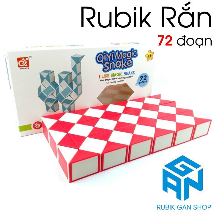 Rubik rắn - qiyi magic snake 24 / 36 / 48 / 60 / 72 đoạn màu đỏ
