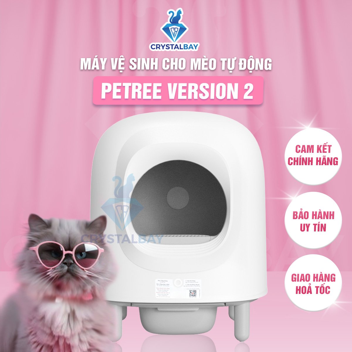 – petree 2 - petree 2022 - máy vệ sinh tự động petree thế hệ 2 kết nối wifi