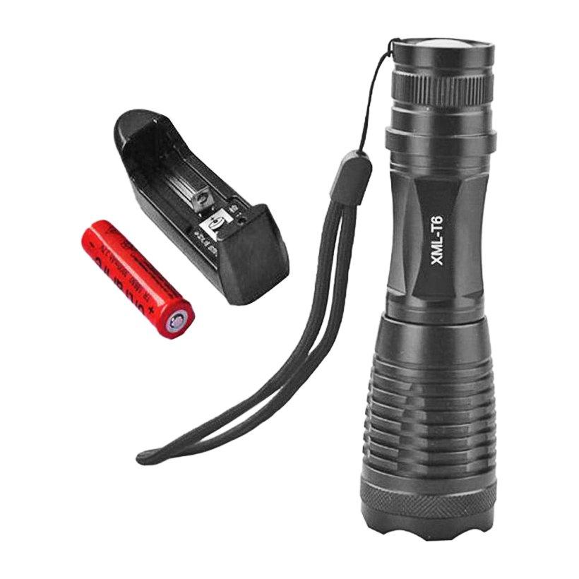 Đèn pin siêu sáng xml-t6 kawd8, đèn pin & đèn flash, đèn pin led mini - đèn pin và đèn đeo đầu mẫu mới 2019