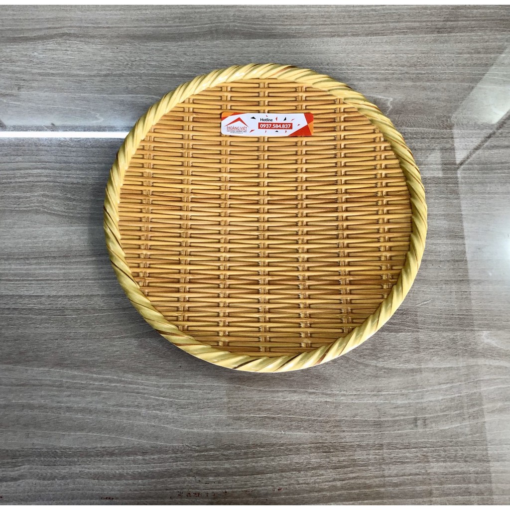 Combo 10 mẹt nhựa giả tre dtr07 24cm