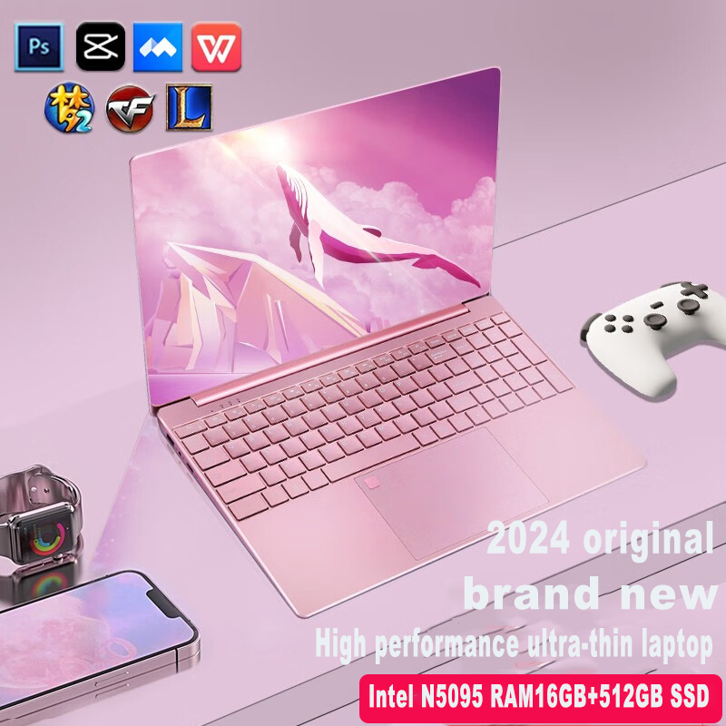 【Bảo hành 2 năm】Máy tính xách tay dành cho sinh viên màu hồng Royal ASUS Intel Core i7/Core i5/Intel Celeron J4125 2024 Ultrabook Intel thế hệ thứ 11 mới Monspring 15,6 inch RAM16g SSD 512GB Máy tính xách tay chơi game mở khóa bằng vân tay có camera tích