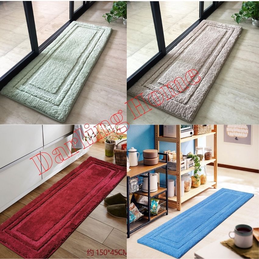 Thảm nhà bếp bộ 2 siêu thấm chống trượt, Thảm lau chân nhà khách nhà tắm siêu thấm hút, Thảm lông lau chân xịn đẹp đủ kích thước - Darling Home