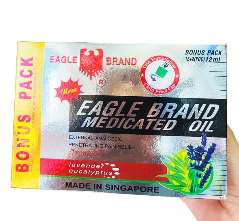 [chính hãng] Dầu gió dầu lăn TRẮNG con Ó Singapore dạng lăn , dầu nóng chấm dứt cơn đau, mệt mỏi chuẩn Sịn côn trùng đốt