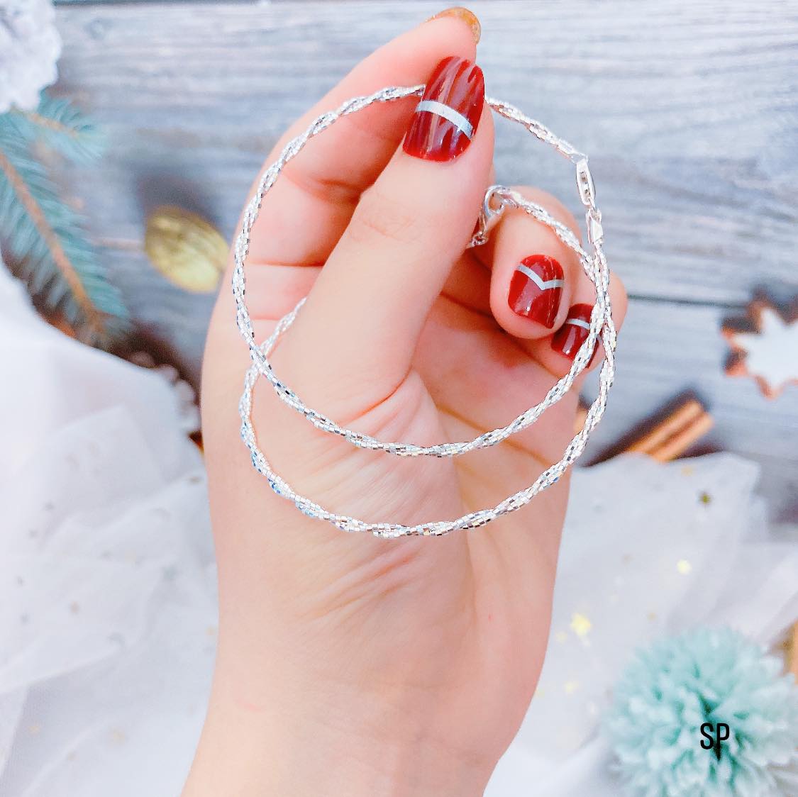 Vòng tay xỏ charm bạc ta-vòng bạc