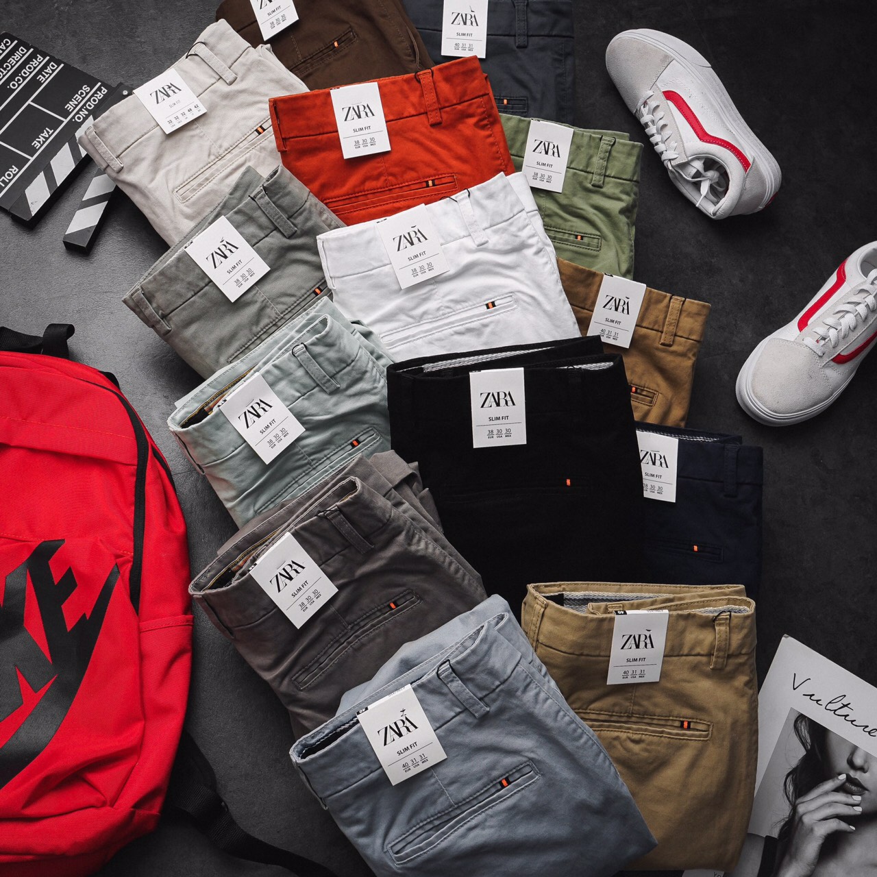 Quần Kaki nam #VNXK #ZARA form slimfit