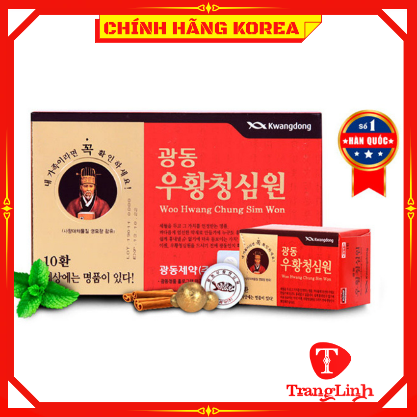 [Chính Hãng] An cung ngưu hoàng hoàn Kwangdong hàn quốc - Phòng đột khụy, tai biến, tiền đình - tranglinh
