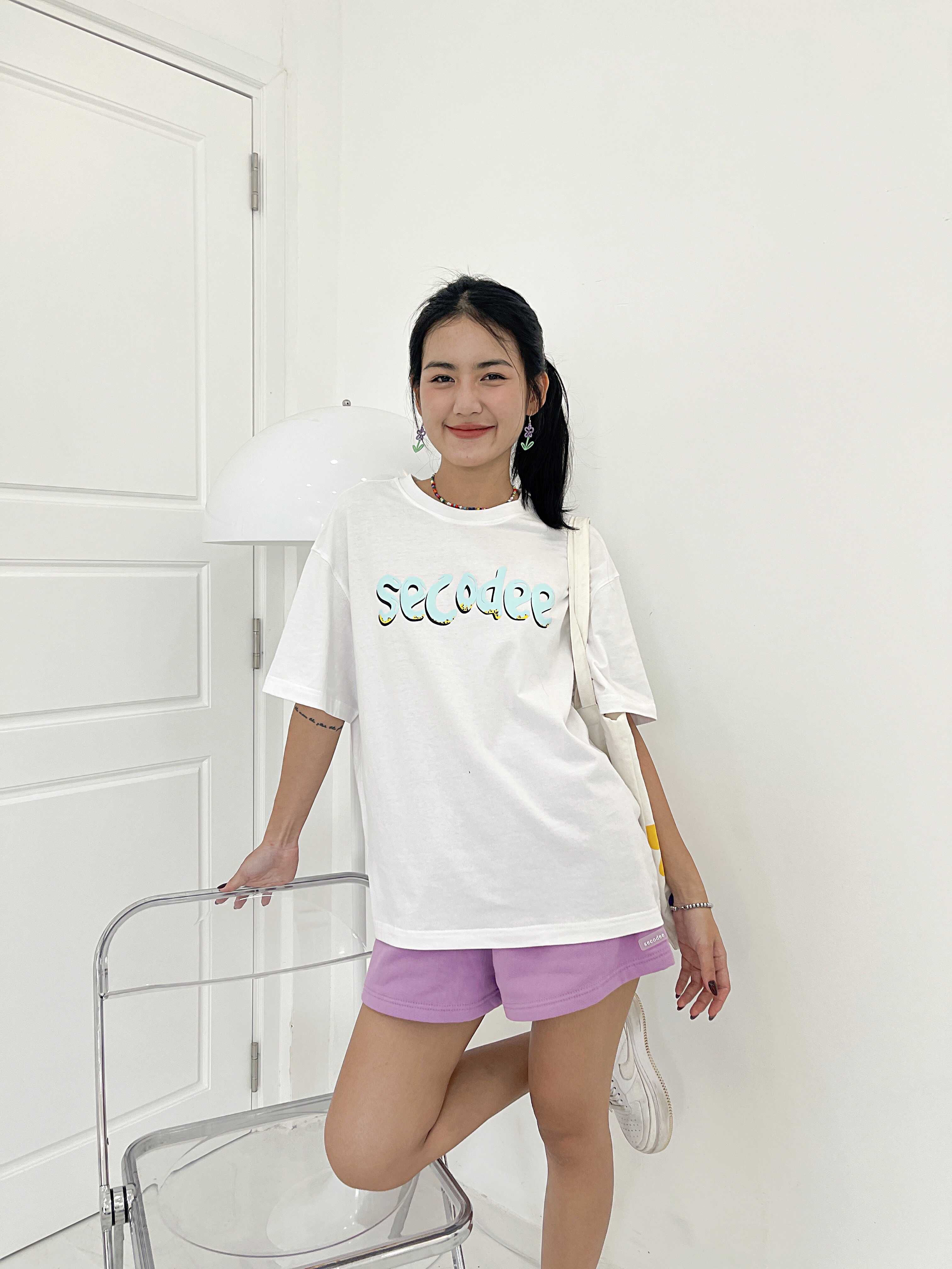 Áo thun tay lỡ in chữ | Verlin Tee | Secodee