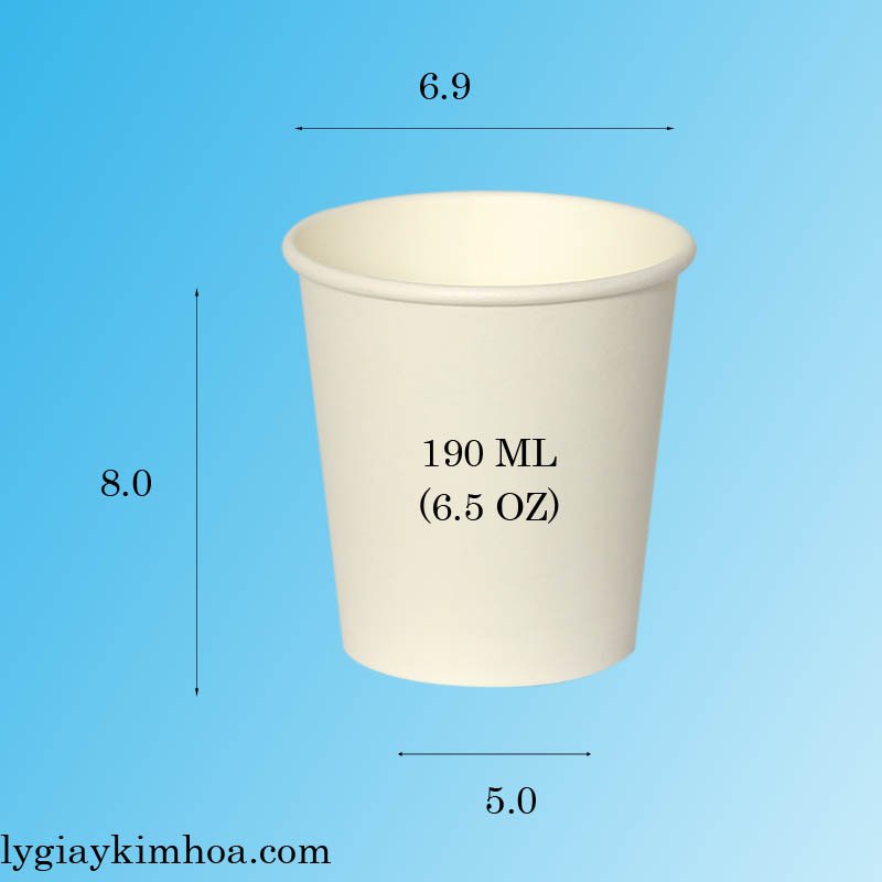 50 ly giấy 6.5oz 190ml